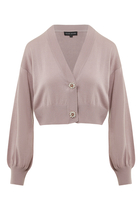 Cropped Buttoned Cardigan